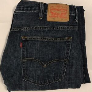 Levis Men's 569 Relaxed Fit Jeans - 38x 32